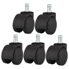 BLACK COLOUR NYLON WHEEL PACK OF 5